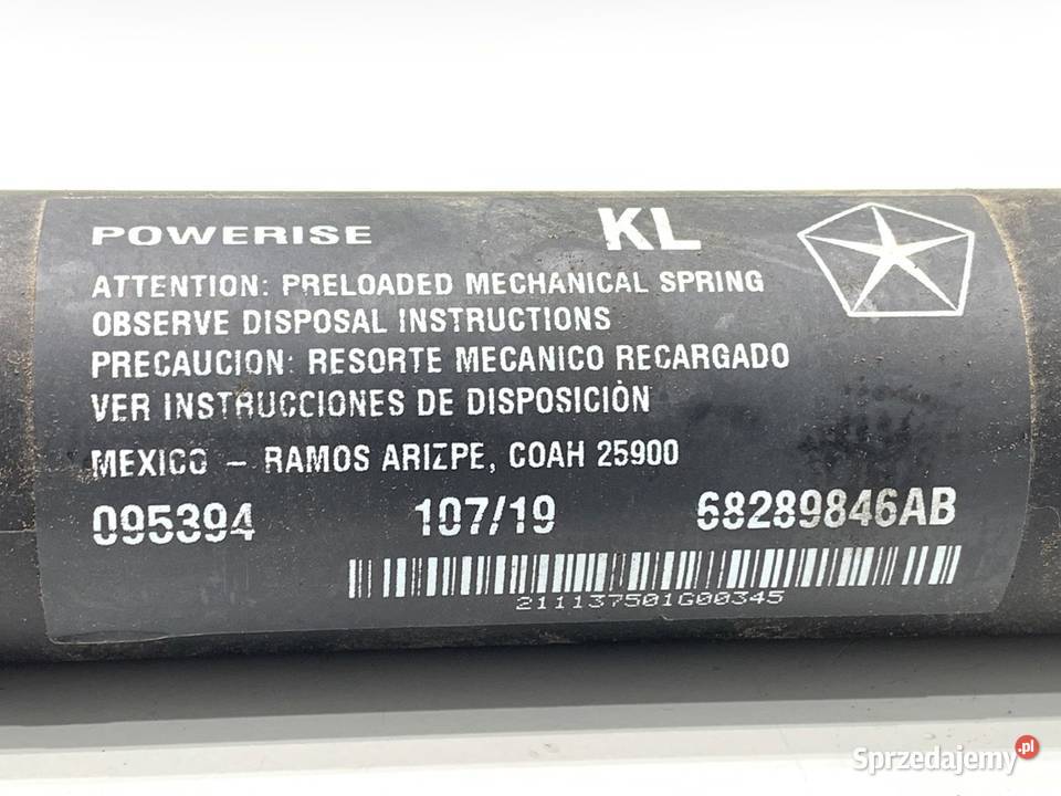 SIŁOWNIK TELESKOP JEEP CHEROKEE KL 68289846AB 32 osobowe Siłowniki podkarpackie