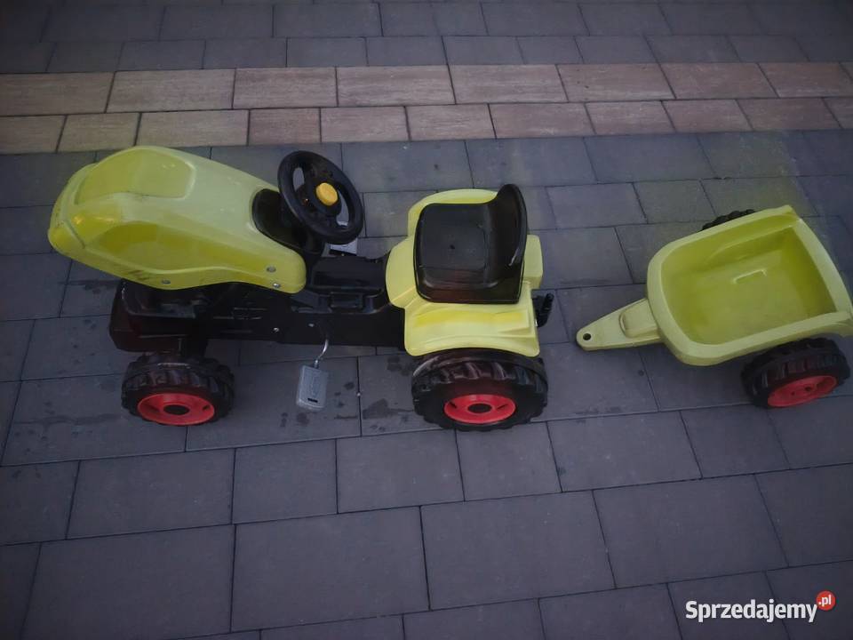 Traktor na pedały Claas GM Smoby z przyczepą Łańcut sprzedam