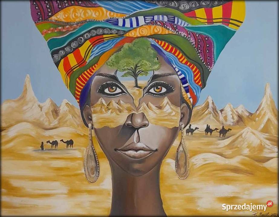 Duży obraz olejny śląskie Bielsko-Biała sprzedam