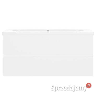 vidaXL Szafka z wbudowaną umywalką biała płyta mazowieckie Warszawa