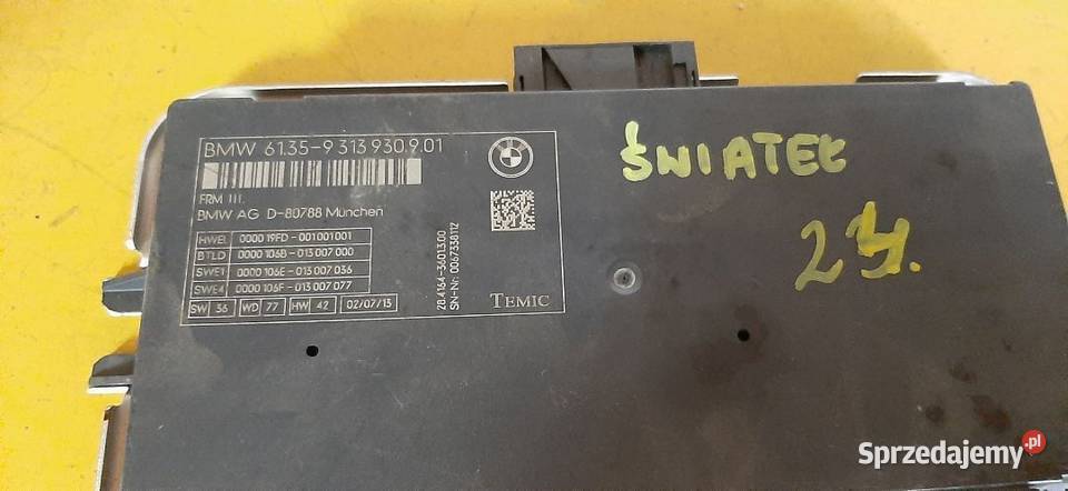 Moduł sterownik świateł BMW F10 F11 9313930 Włoszczowa sprzedam