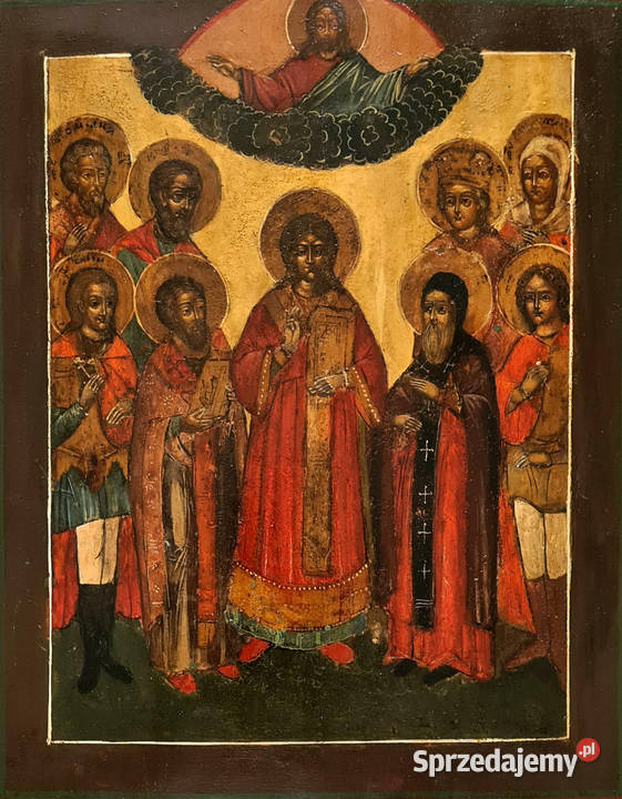 Ikona Święci Samon Awiw i Gurij 0417 Warszawa