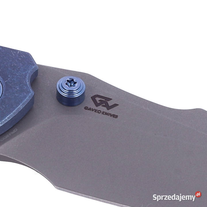 Nóż składany WE Knife HighFin Blue Titanium Gray Warszawa