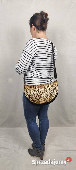 Torba na ramię Luna handmade rękodzieło brązowy/beżowy Wrocław sprzedam