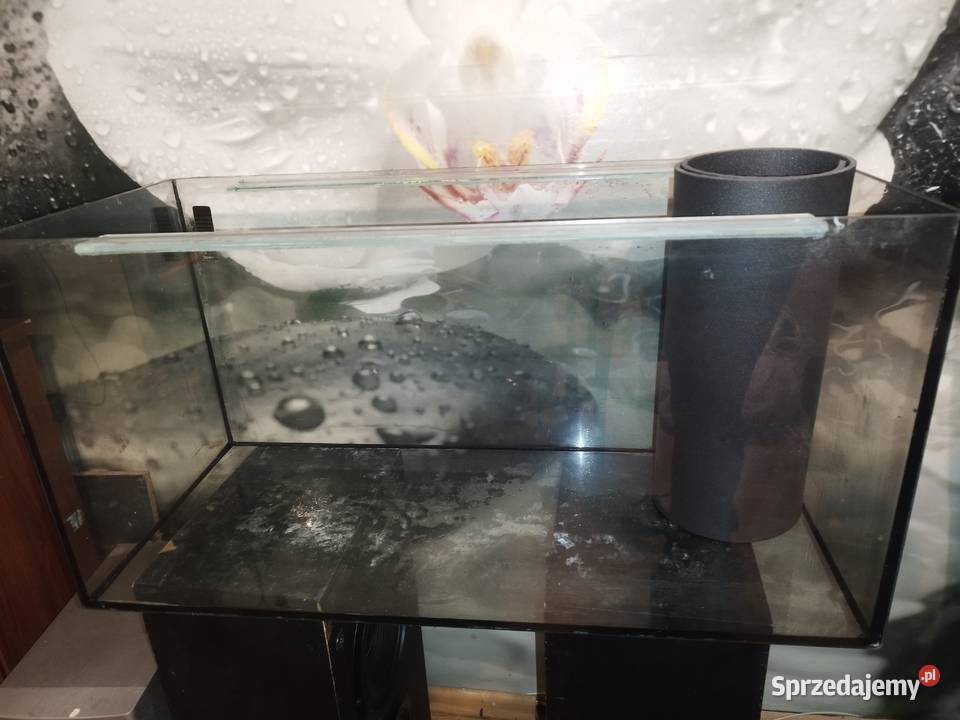 Duże szczelne akwarium 80x35x40 112l