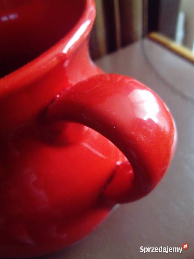 piękny czerwony dzban Ceramika i szkło Warszawa