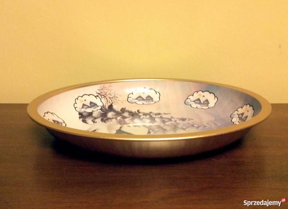 Talerz blaszany ozdobny Dąbrowa Górnicza