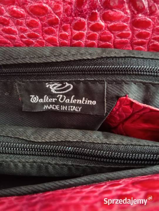 Walter Valentino Italy torebeczka vintage skóra 14cm Kielce sprzedam
