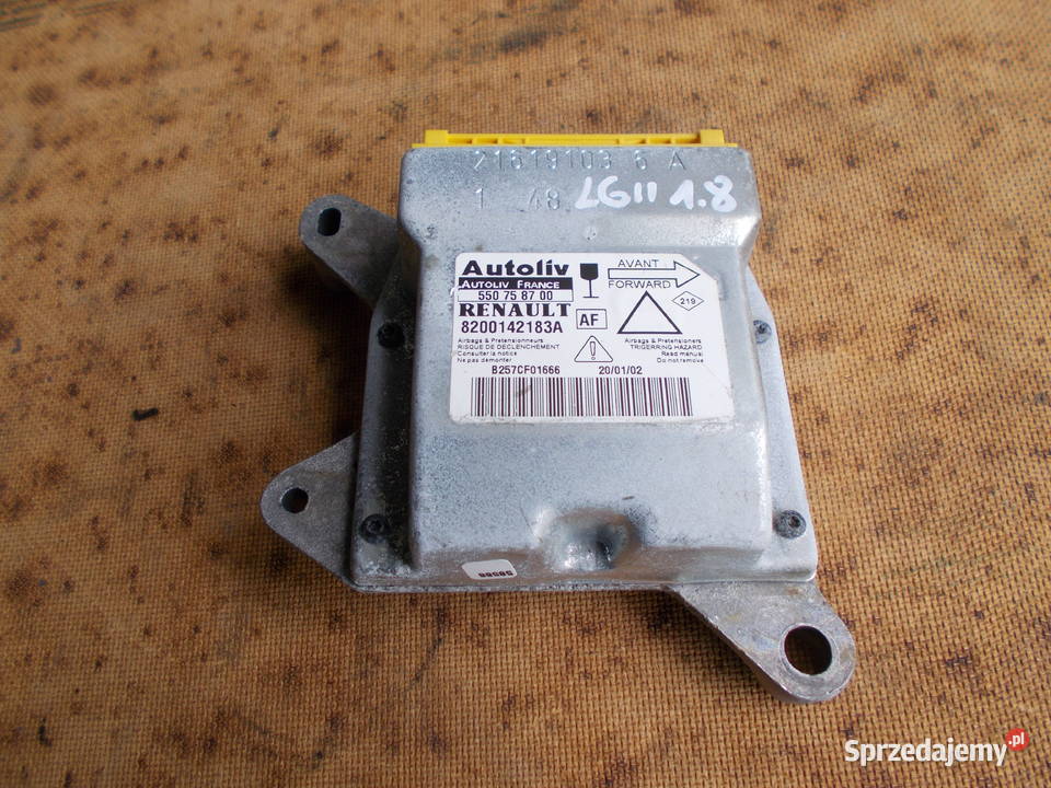 renault LAGUNA 2 02r 18 16v sterownik airbag Pozostałe Zamość