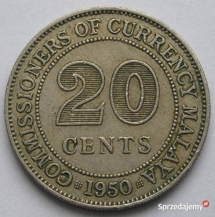MALAJE 20 CENTÓW 1950