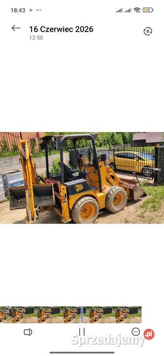 1cx jcb mini koparka ładowarka 4x4 2003 małopolskie Tenczynek