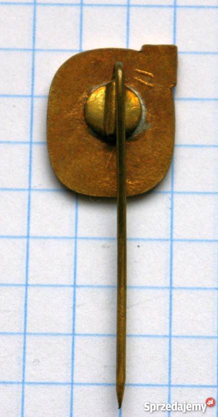 ODZNAKA NA SZPILCE Z CZERWONYM KRZYŻEM I NAPISEM lubelskie Piszczac