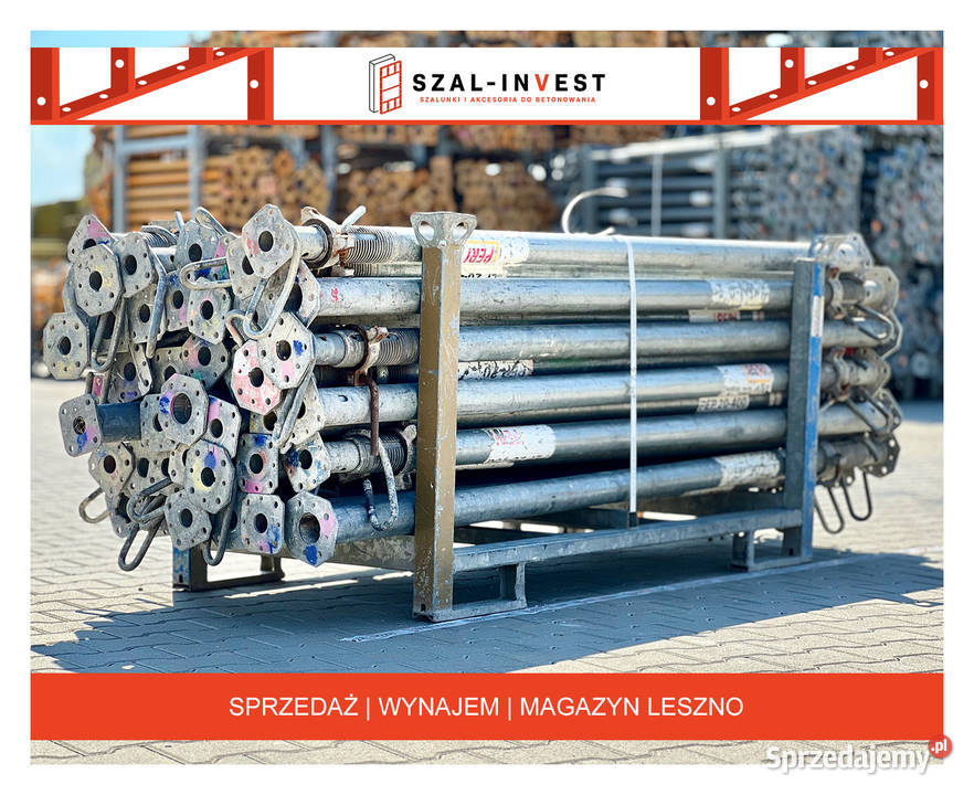 Podpory Stemple 3m 35m 4m 5m NOWE 15Kn Atest wielkopolskie Leszno