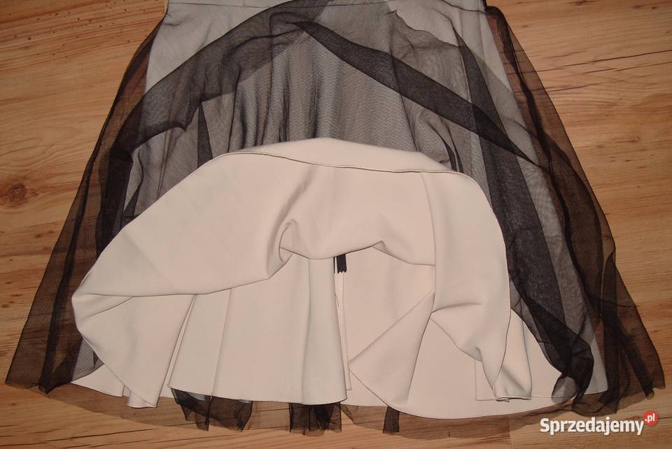 NOWA koktajlowa sukienka FORTI koronka haft r38 Inny materiał Moda i Styl Rawicz sprzedam