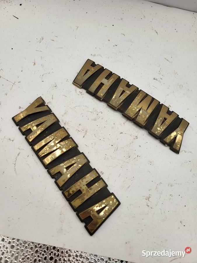 YAMAHA SR 500 SR 400 EMBLEMATY ORGINAŁ NA BAK Elementy nadwozia Rybnik