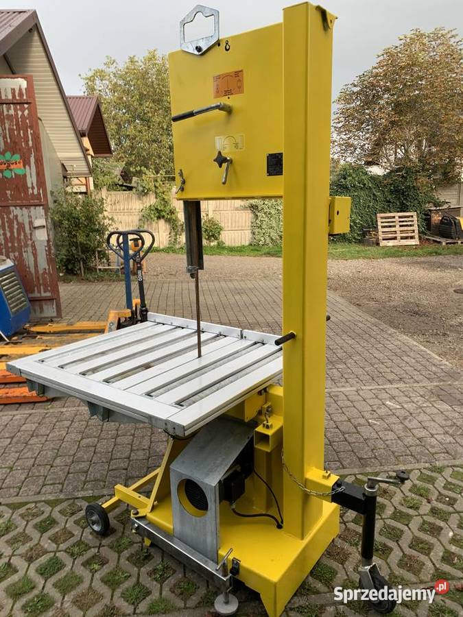 Duża piła przecinarka taśmowa do betonu bloczków