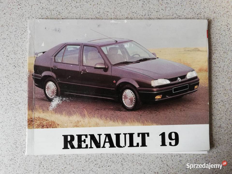 Instrukcja obsługi książka Renault 19 angielska osobowe łódzkie