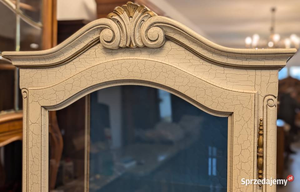 Piękna witryna ludwikowska ecru szer 65 sklep Kredensy i witryny Dąbrowa Górnicza