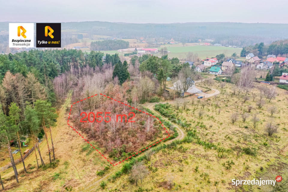 Grunt 2055m2 Zbychowo Żwirowa Sprzedaż