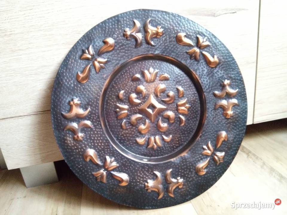 talerz wiszący metalowy Pozostałe wielkopolskie Zielona Łąka