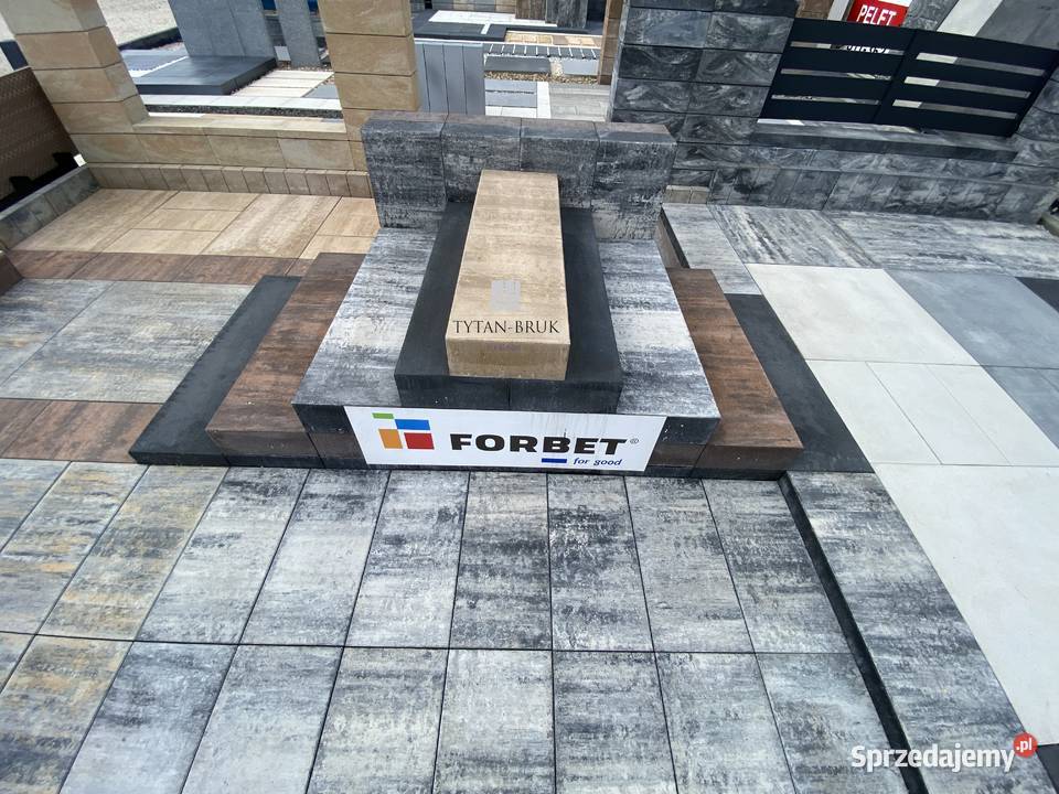 topień Blok Schodowy 100x15x30 Biały Grafit MIX