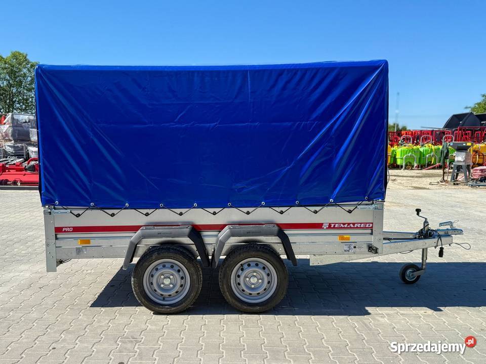 Przyczepka samochodowa TEMARED PRO 26122 DMC 750 burtowe