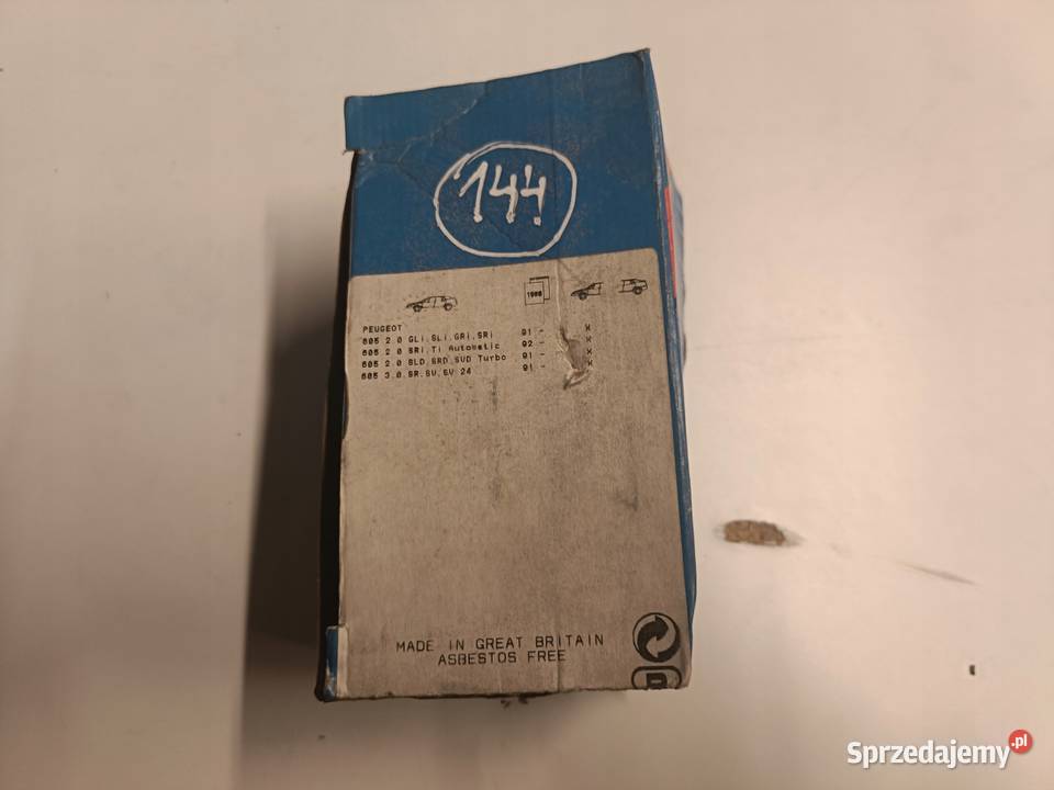 Peugeot 605 PRZEDNIE KLOCKI HAMULCOWE przód Rudka