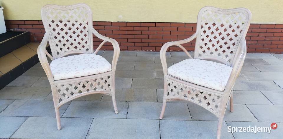 Fotele rattanowe stylowe krzesła ogrodowe na Dom i Ogród Garwolin
