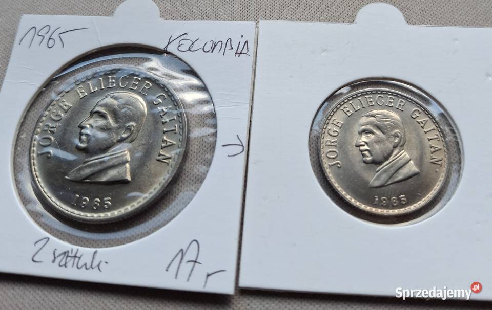 KOLUMBIA1965 r ZESTAW MONET OBIEGOWYCH20 50 Legionowo sprzedam