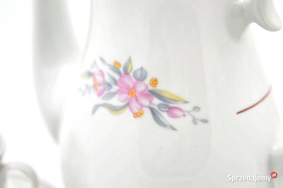 Porcelana Bogucice PRL serwis kawowy Żarki-Letnisko