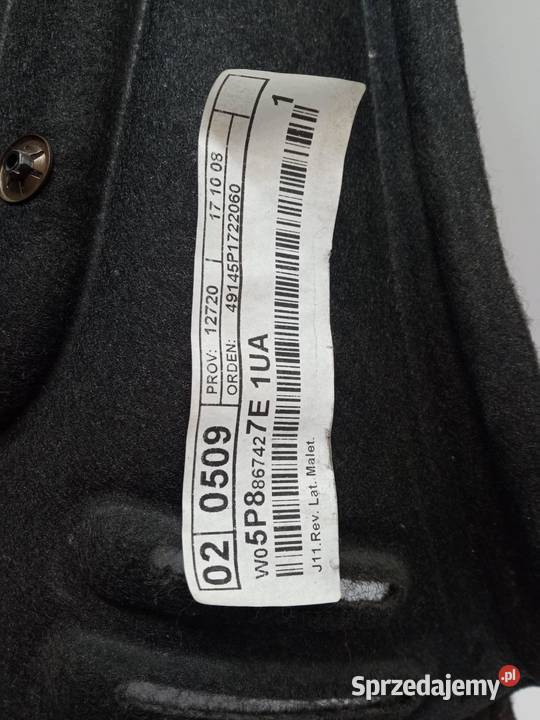 TAPICERKA BOCZEK BAGAŻNIKA LEWY TYŁ XL