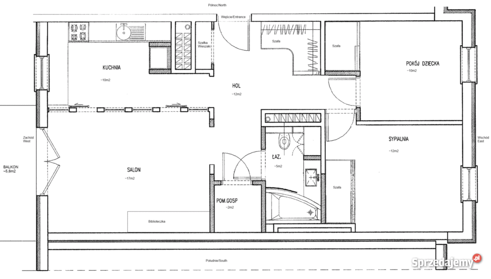 Marina Mokotów 68m2 z komórką lokatorską pilna 11000zł/m2 Warszawa