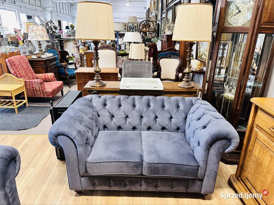 ROGÓWKA 2os KANAPA w stylu chesterfield Sofy i kanapy