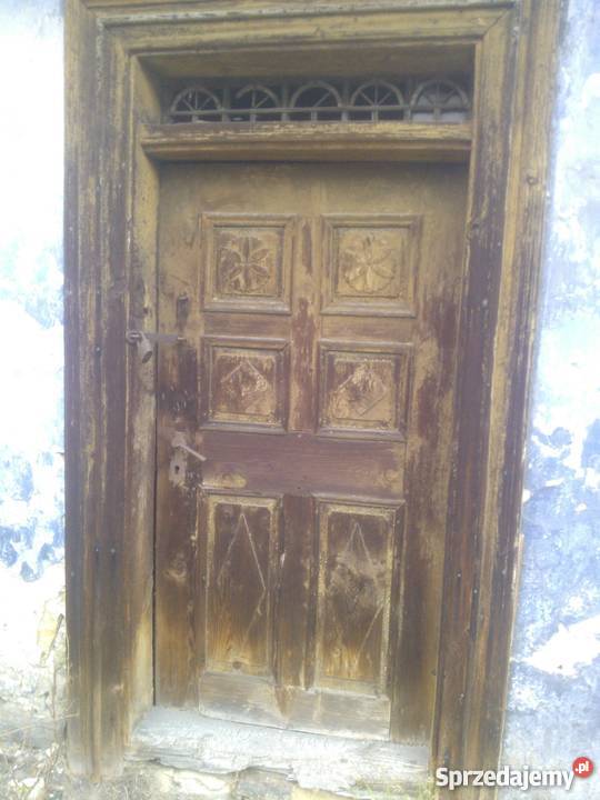 stare drzwi wejsciowe do domu małopolskie