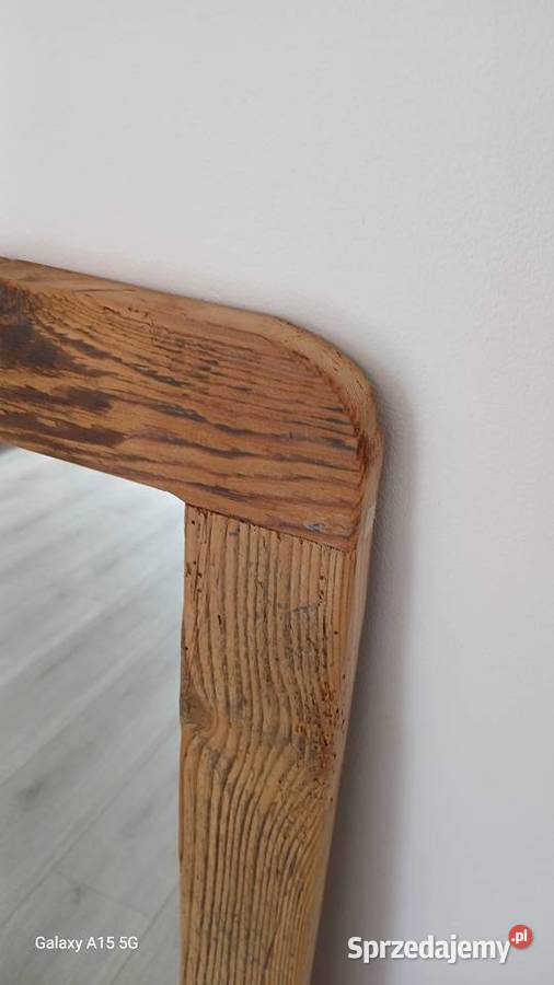 Duże lustro w drewnianej ramie Wałbrzych