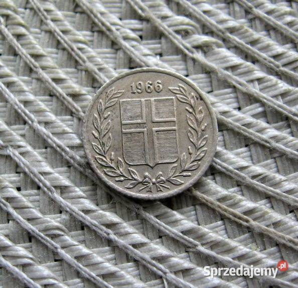 Islandia 10 Aurar 1966r Numizmatyka Kalisz