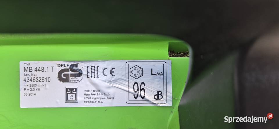 Kosiarka spalinowa viking MB 4481 Konin sprzedam
