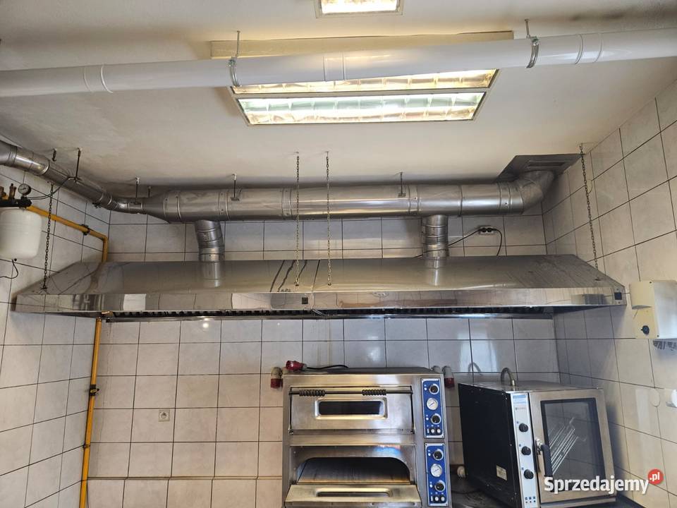 Okap nierdzewny przyścienny 360x100x45 śląskie