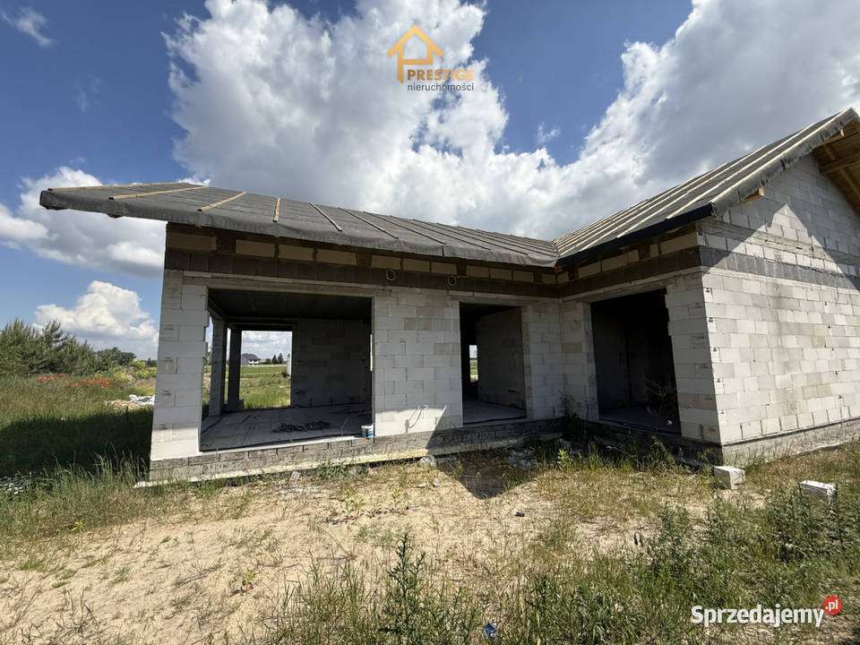 Na sprzedaż nowy dom parterowy Antracyt wielkopolskie Łysek