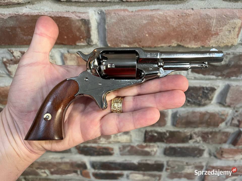 Rewolwer 1863 Remington Pocket Brass Nickel 31 Tarnowskie Góry