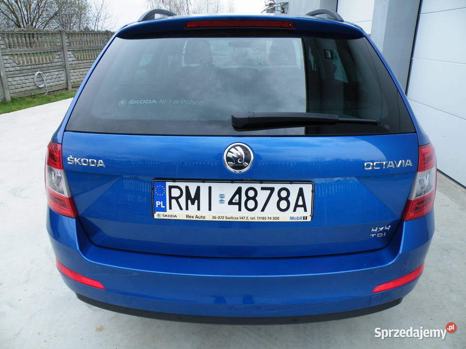 SKODA OCTAVIA STYLE 20 TDI184 4X4 DSG RADAR przyciemniane szyby podkarpackie Wola Mielecka