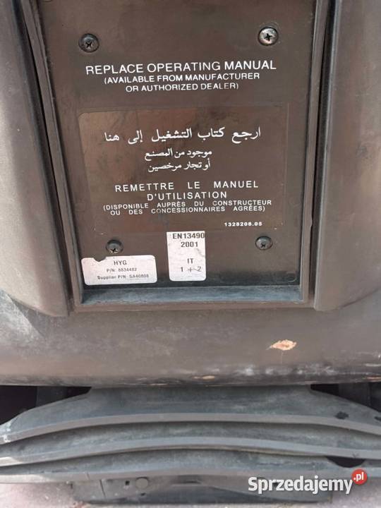 Fotel operatora hyster Antonie