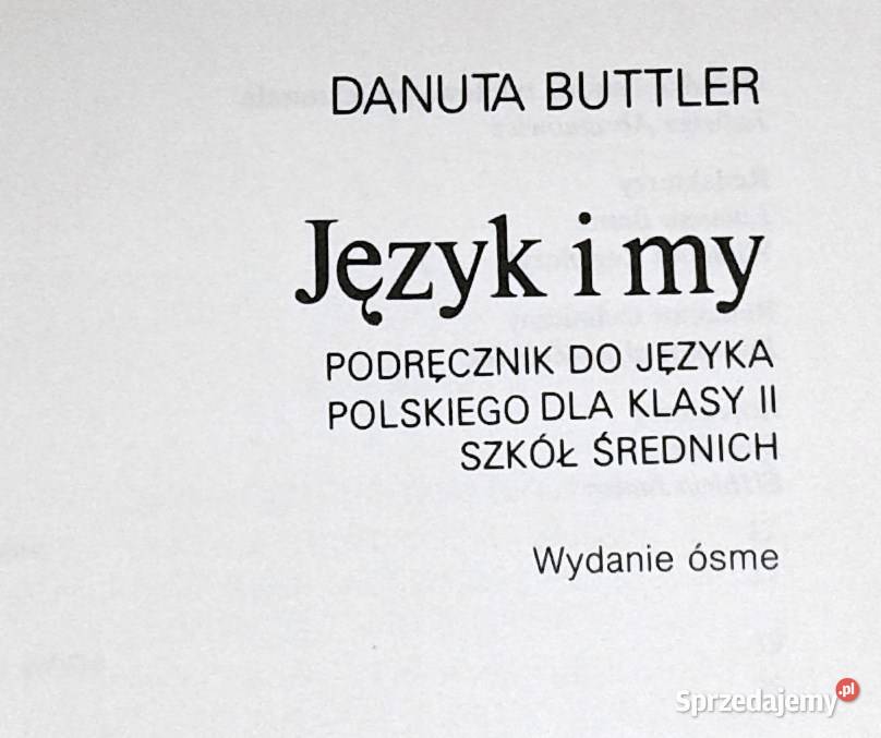 Język i my 2 Język polski Danuta Buttler Chełm