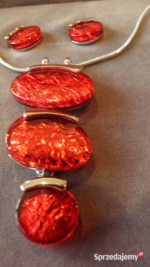 Komplet biżuterii antyalergicznej żywica Sandomierz