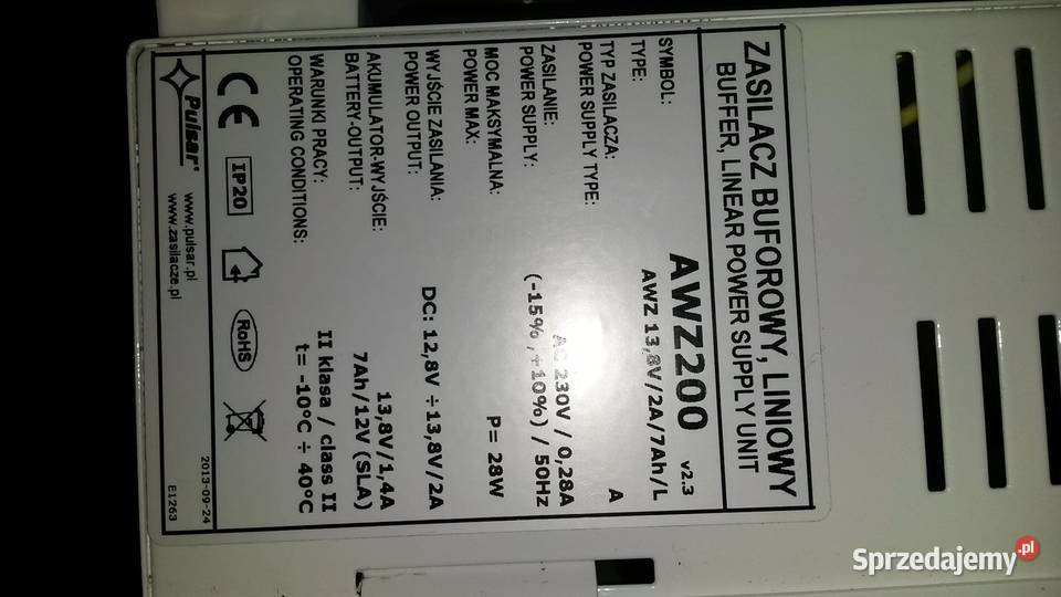 Zasilacz buforowy liniowy AWZ200 Poznań