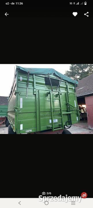 Przyczepa wywrotka dmc 16 Agco Małomierzyce sprzedam
