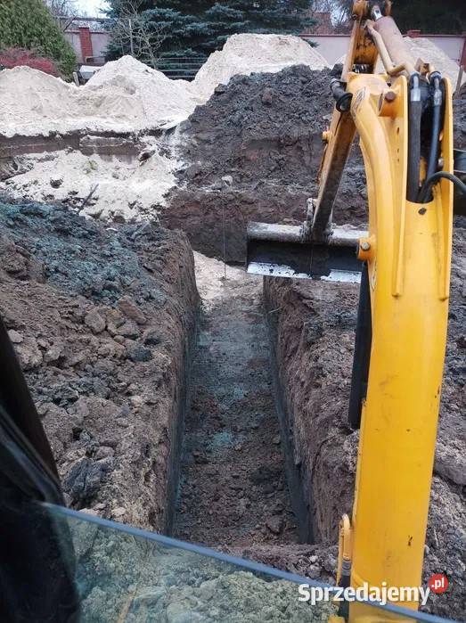 Usługi minikoparką wykopy przyłącza wiertnica Gdańsk