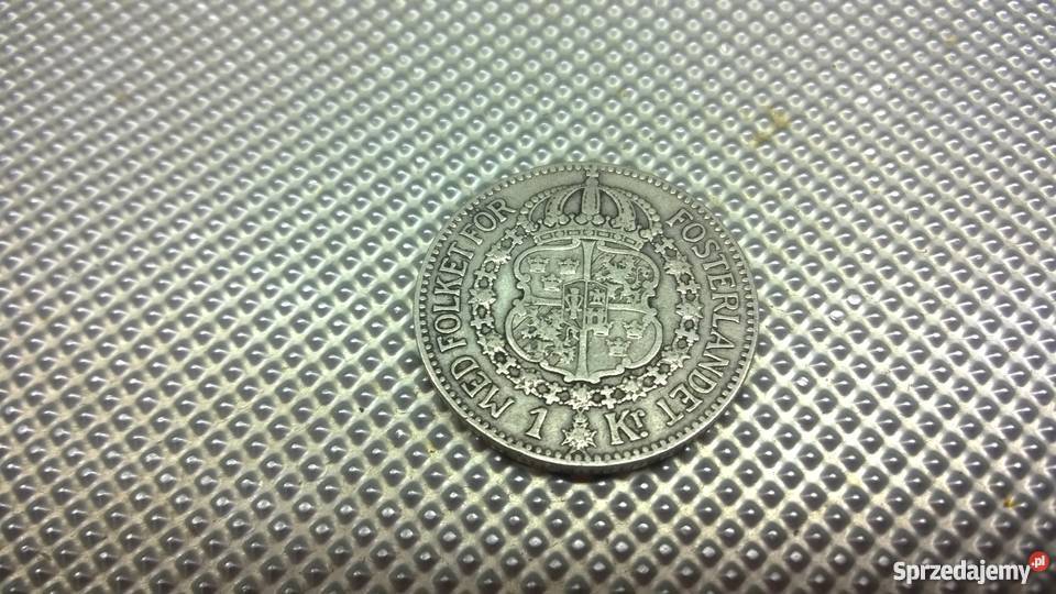 Moneta Szwecja 1 korona 1912 Warszawa
