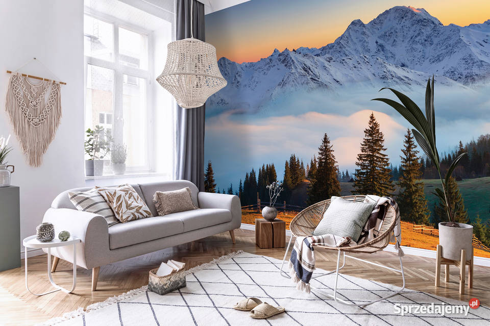 Tapeta fototapeta Góry zachód słońca Leszno