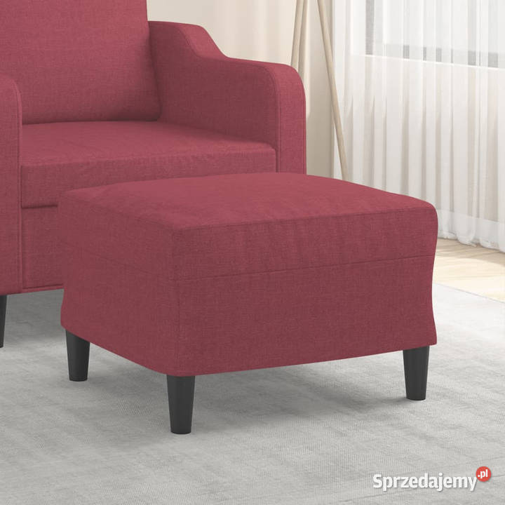 Podnóżek czerwone wino 60x50x41 tapicerowany sprzedam